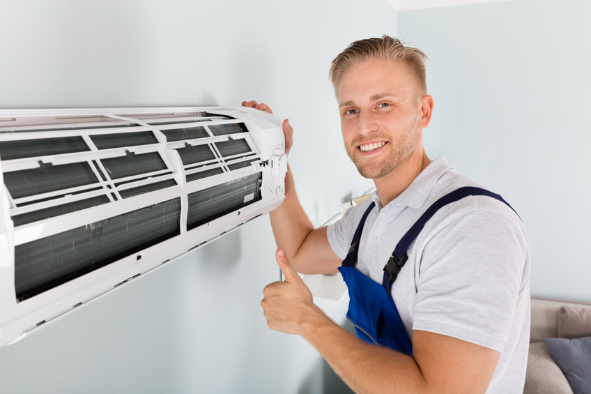 A heat pump in North Little Rock