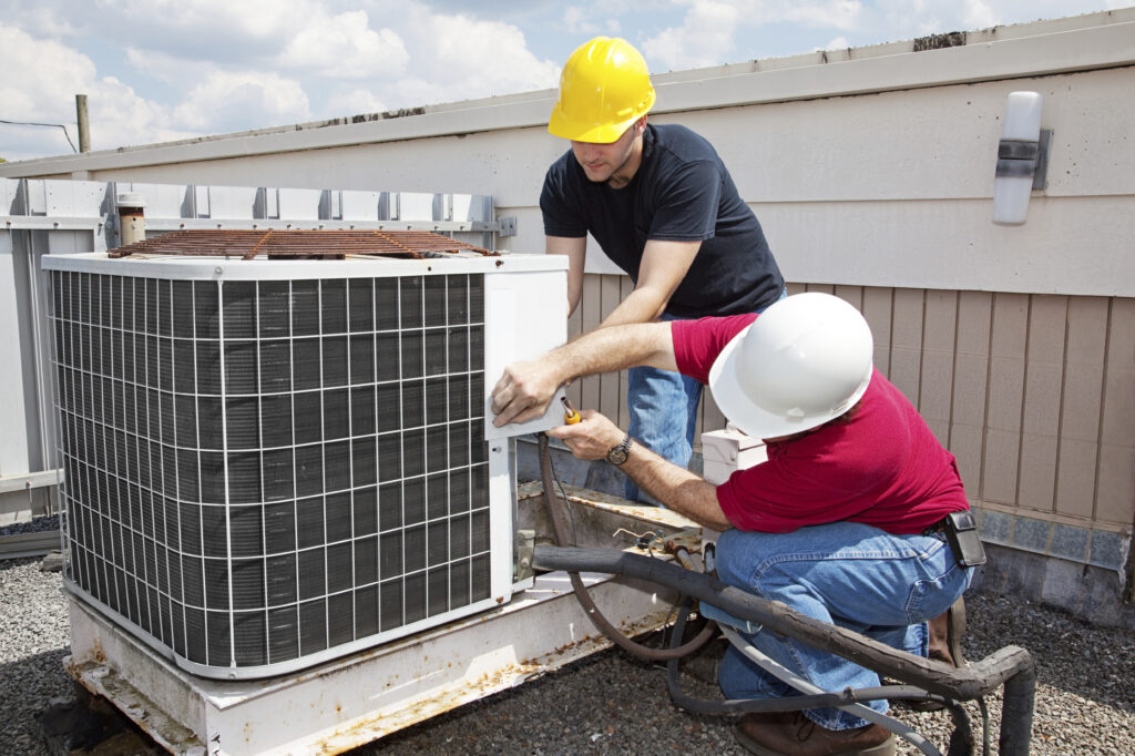 commercial heating & air conditioning north little rock ar techs working on commercial heating and air conditioning little rock