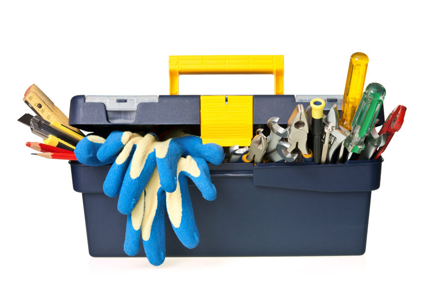 A DIY heating repair toolbox.