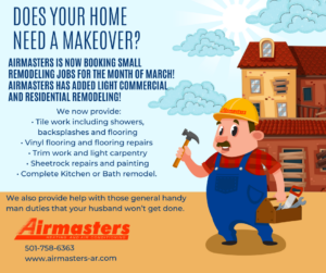 airmasters's remodeling services in Little Rock