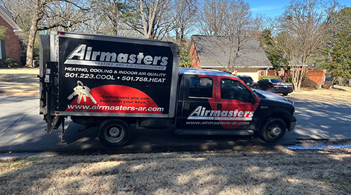 airmasters HVAC service truck