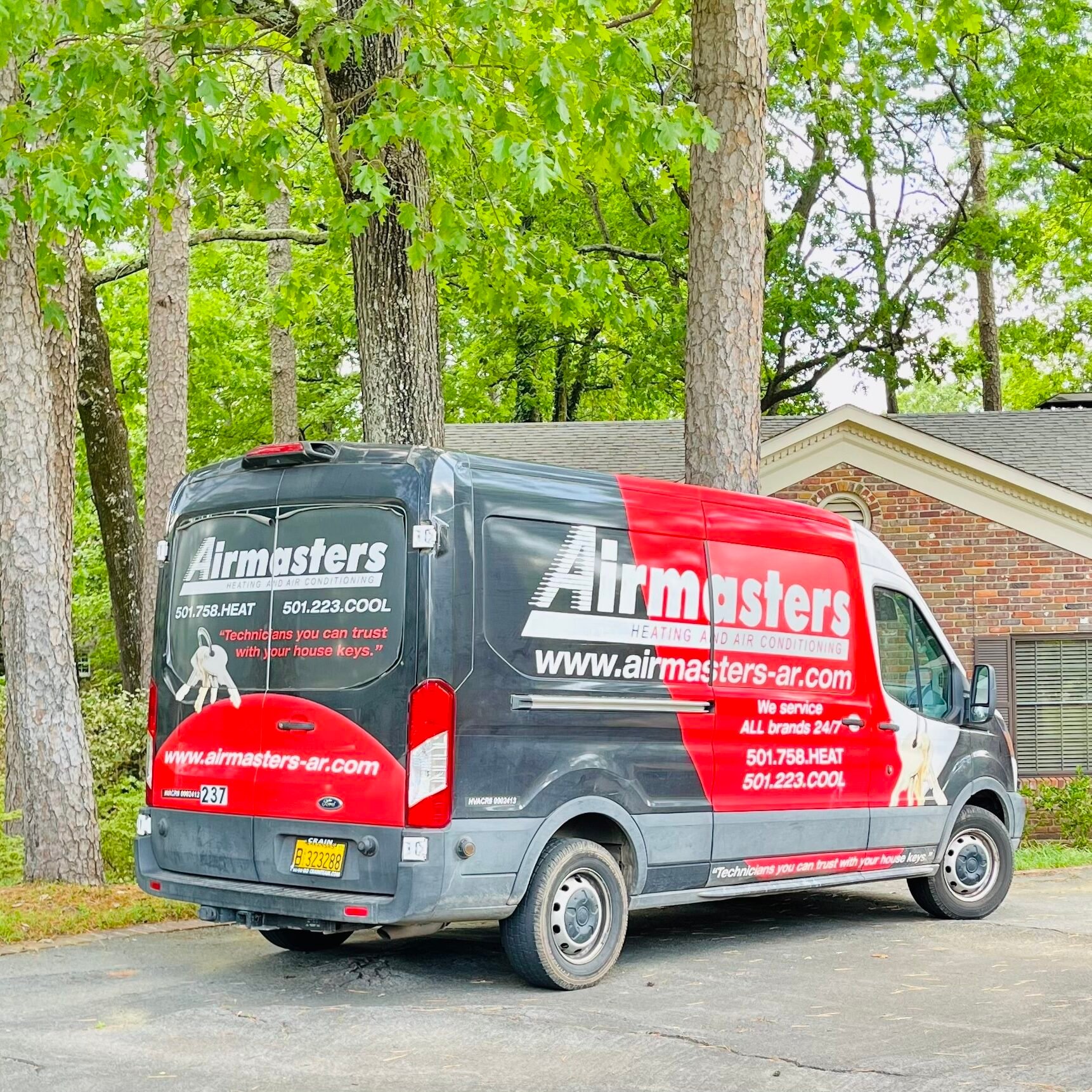 Picture of work van for end of year sale offer